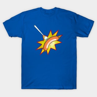 Sausage Food Fight BBQ T-Shirt